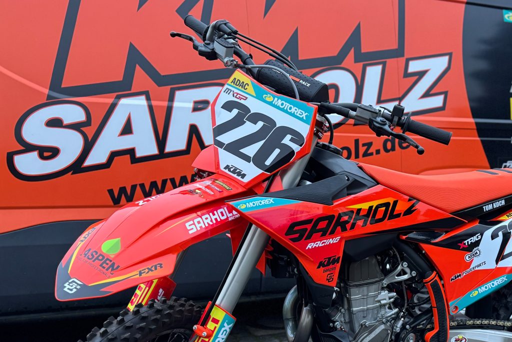 Die Sarholz KTM auf der Tom Koch 2026 an das Startgatter rollen wird