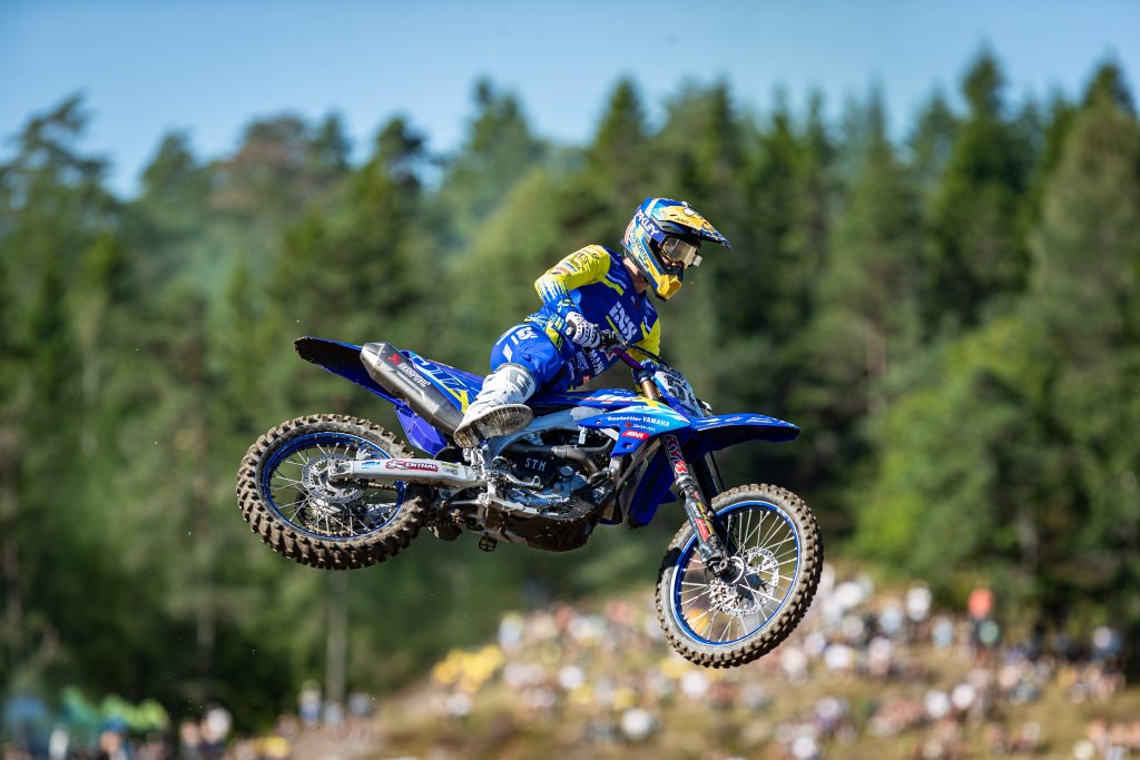 Isak Gifting beim MXGP of Sweden auf der Yamaha wie wir sie kennen.