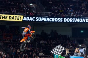 Calvin Fonvielle will auch am zweiten Tag des ADAC Supercross Dortmund wieder siegreich sein.