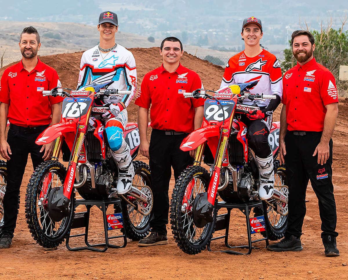 MXoN Team Australia with factory Honda riders