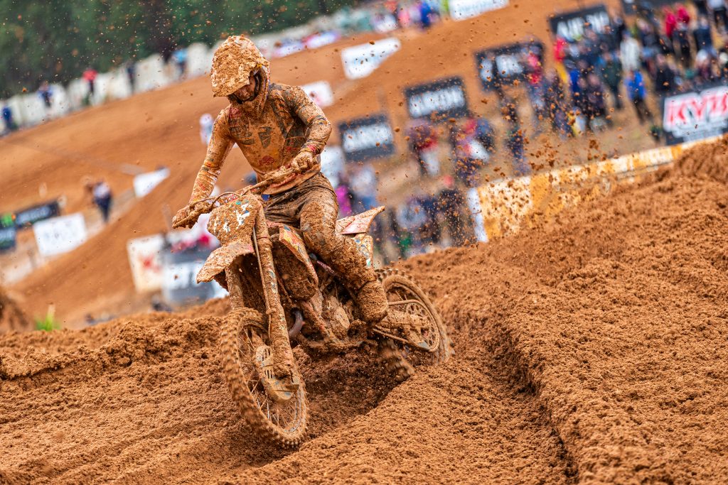 Simon Längenfelder beim Schlammrennen des MXGP of Portugal 2024