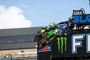 Adam Cianciarulo bei seinem letzten AMA Supercross Rennen in Salt Lake City.