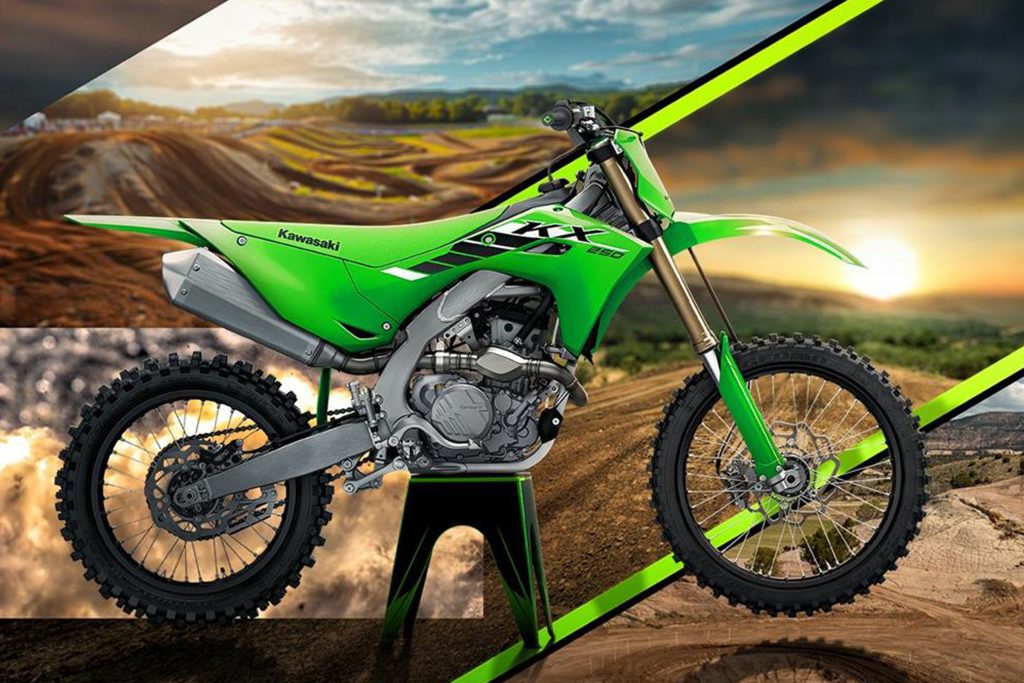 Die neue Kawasaki KX250 2025 kommt mit verbesserter Motorleistung und einem neuen Chassis.