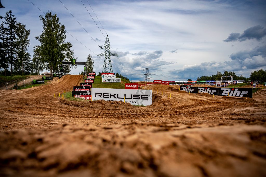 Die frisch präparierte MXGP Strecke vor dem Grand Prix in Lettland.