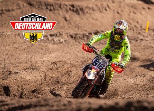 Luca Frank ist in diesem Jahr Mitglied der deutschen Junioren Motocross Weltmeistermanschaft.