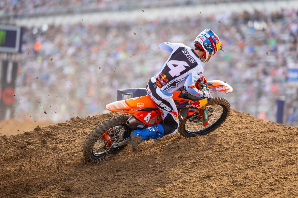 Chase Sexton bei dem SMX Runde in Fort Worth, Texas.