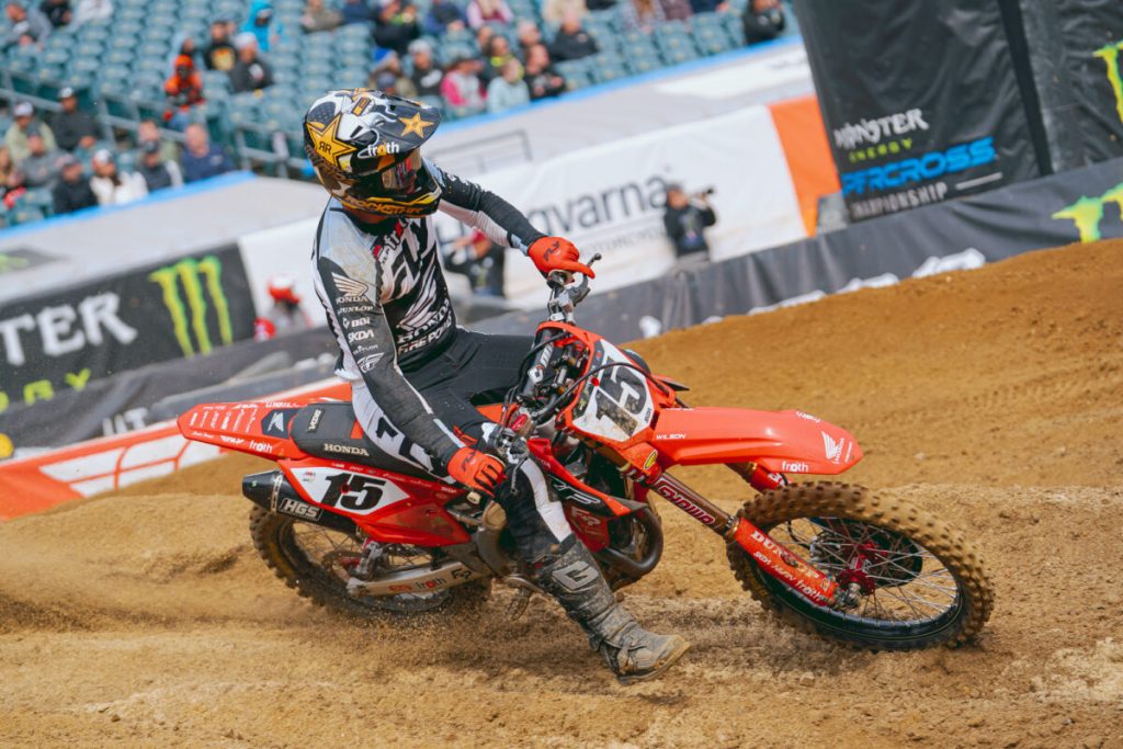 Dean Wilson auf seiner Firepower Honda