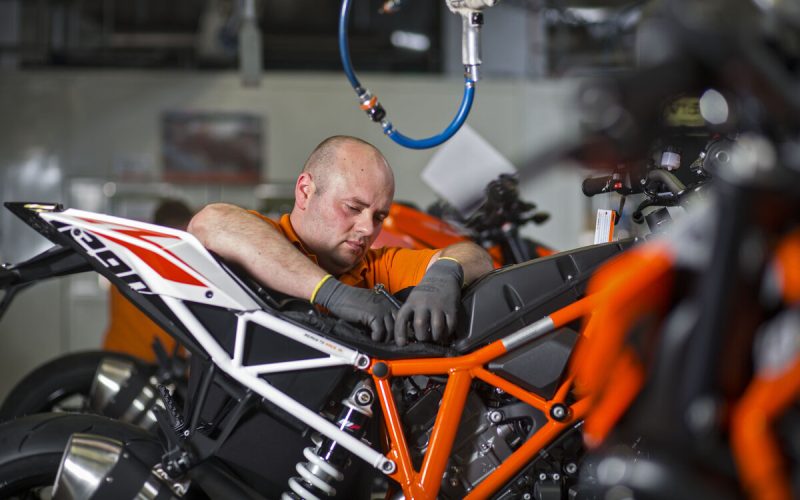 Die KTM Produktionslinien werden ab heute, bis Ende Februar still stehen. / Foto: KTM