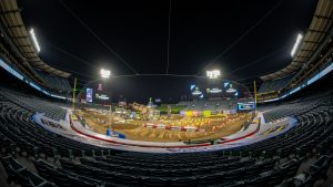 Das Angels Stadium von Anaheim soll morgen Austragungsortort der AMA Supercross Auftaktrunde sein.