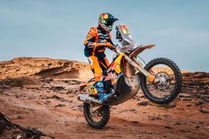 Luciano Benavides vom Red Bull KTM Factory Racing Team gewinnt die fünfte Etappe der Dakar 2025.