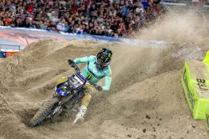 Max Anstie musste sich beim Supercross Detroit mit Platz 2 zufrieden geben.