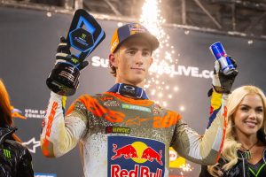 Trotz vieler Fehler schaffte es Chase Sexton in Arlington noch auf das Podium der 450SX-Klasse.