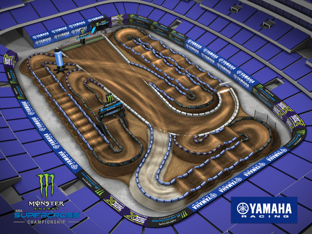 Der Arlington Track der 7. AMA Supercross Runde