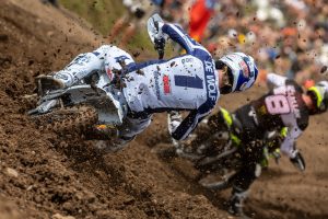 Kay de Wolf beim MXGP of Germany im Zweikampf mit Camden McLellan