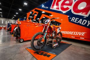 Das KTM Setup beim SMX Playoff in St. Louis.