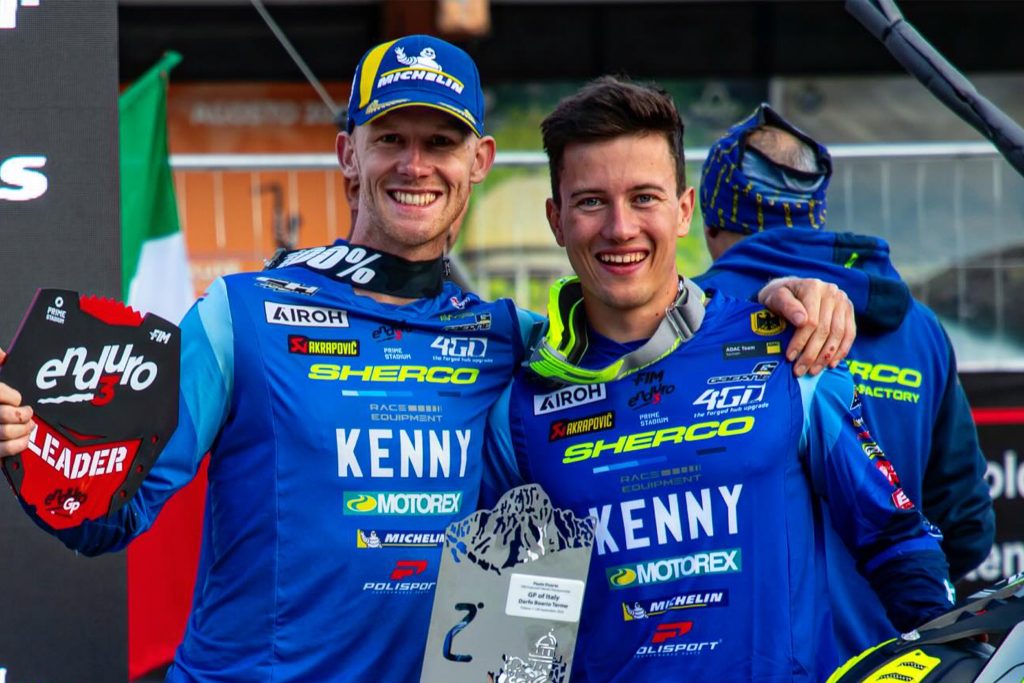 Jeremy Sydow (rechts) mit Teamkollege Hamish Macdonald
