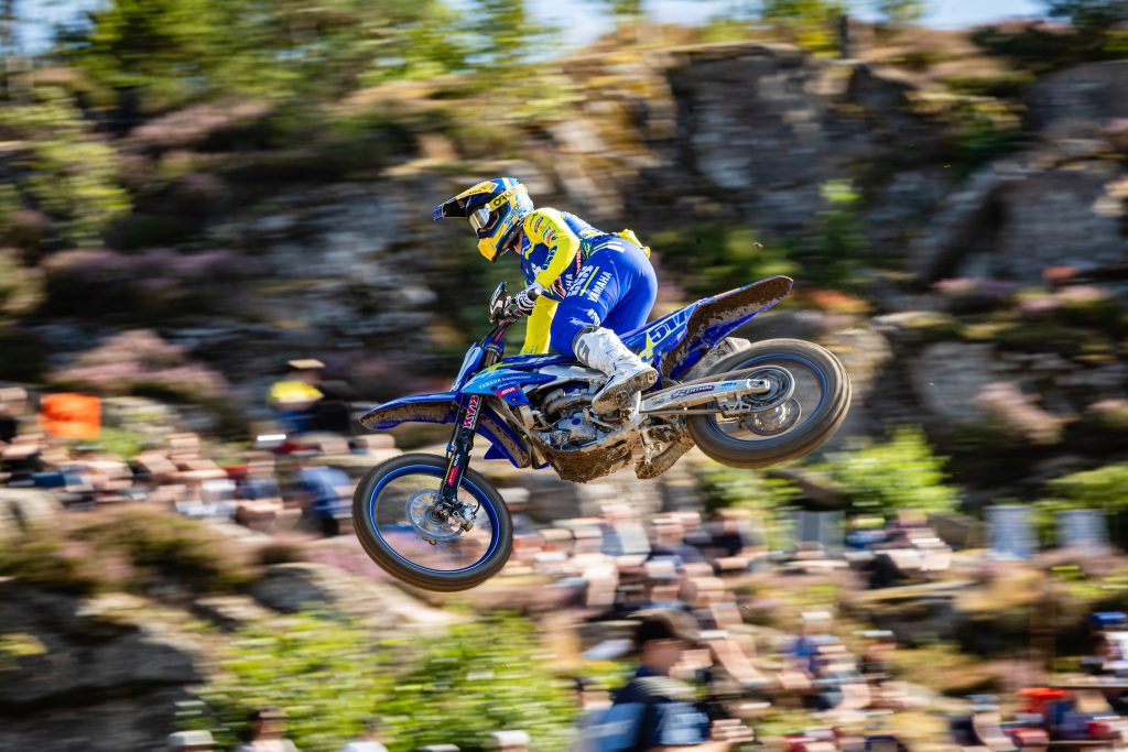 Isak Gifting auf seiner JK Yamaha beim MXGP of Sweden 2025.
