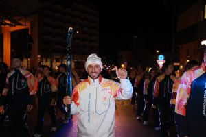 Antonio Cairoli war Abschlußläufer des olympischen Fackellaufes
