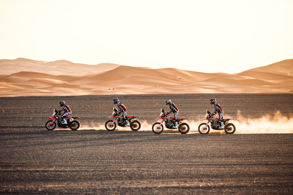 Monster Energy Honda HRC Team im Formationsflug