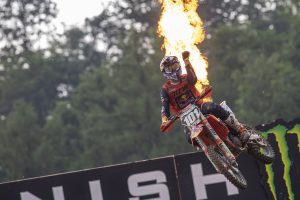 Mattia Guadagnini beim Grand Prix Sieg in Maggiora im Jahr 2021