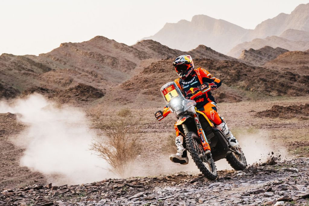 KTM und Daniel Sanders waren bei der zweiten Etappe der Dakar 2026 das Maß der Dinge.
