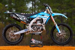 Das Bike von Logan Karnow mit Hauptsponsor Onlyfans