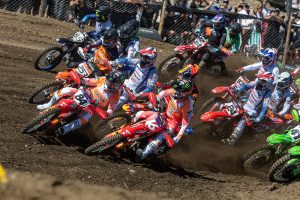 Jeffrey Herlings (#84) legte mit guten Starts den Grundbaustein für seinen ersten Grand Prix Sieg auf einer Honda