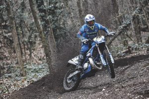 Steve Holcombe absolvierte sein erstes Rennen auf der Sherco in der Sasion 2026