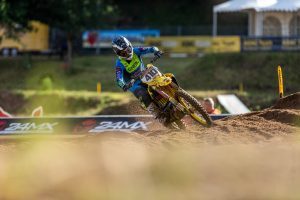 Max Thunecke sichert sich die schnellste Zeit im Qualifying des DMX Open Lauf in Dolle.