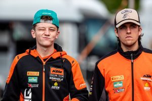 Trey Cox (links) bestreitet am Wochenende sein MX2 WM Debüt beim MXGP of South Africa in Johannesburg
