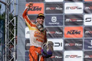 Peter König stand beim MXGP of Flanders auf dem Podium der EMX Open