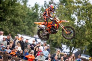 Simon Längenfelder bei der 15. Runde der FIM MX2 Motocross Weltmeisterschaft 2026 im niederländischen Arnhem