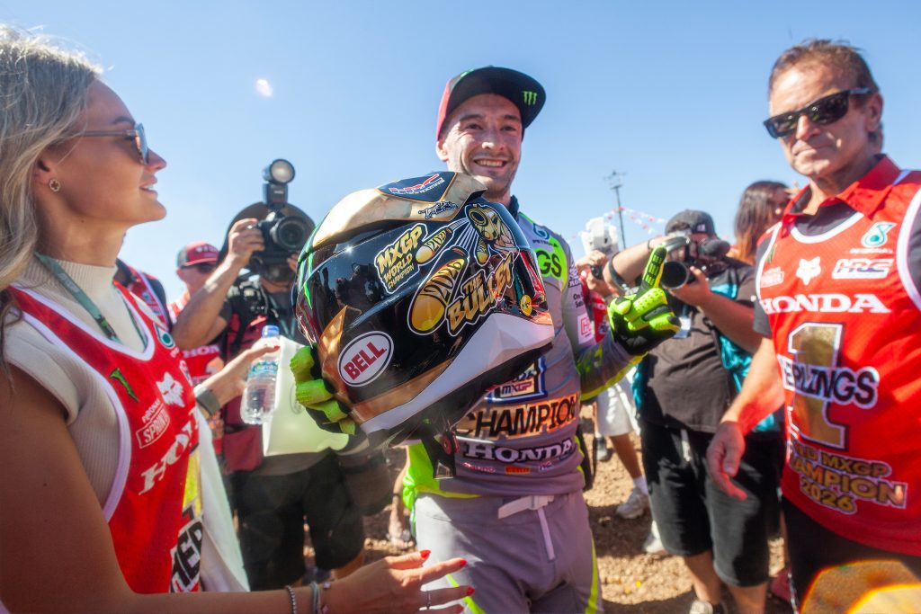 Jeffrey Herlings nach dem Gewinn der Weltmeisterschaft 2026