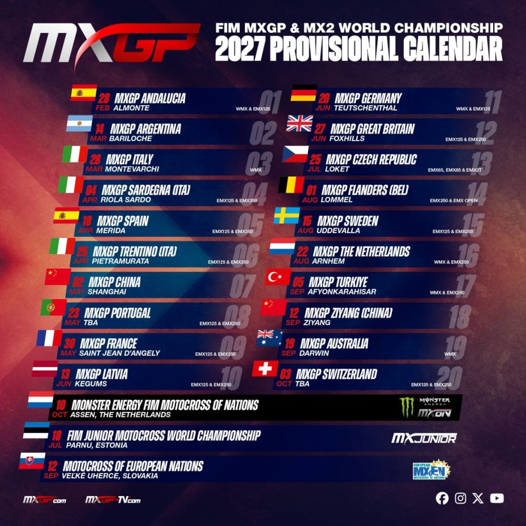 INF 27 20519 MXGP CALENDAR 1 1 2026 09 30 MXoEN